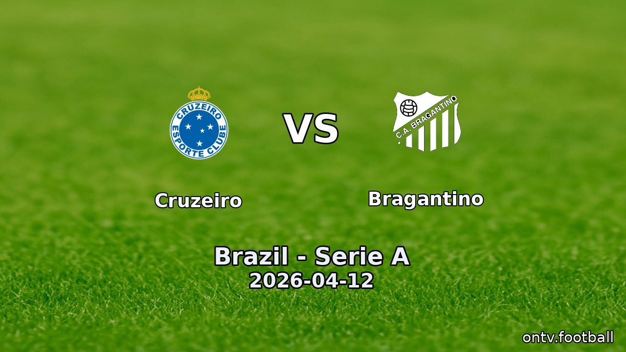 Cruzeiro vs Bragantino