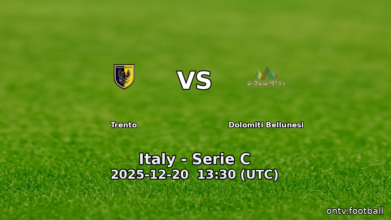 Trento vs Dolomiti Bellunesi