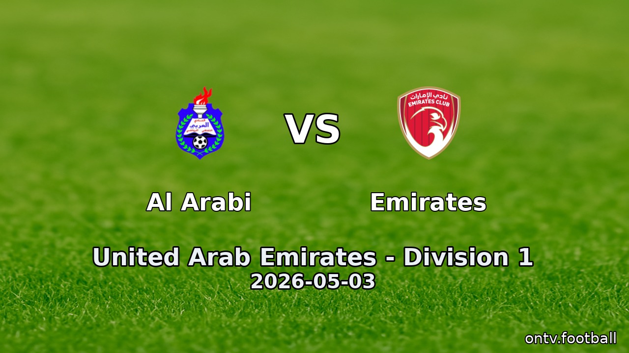 Al Arabi vs Emirates