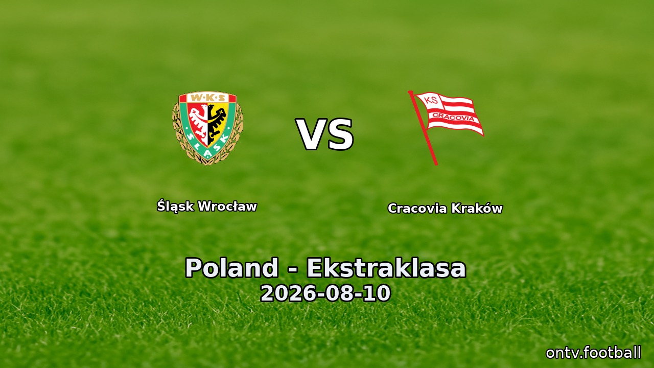 Śląsk Wrocław vs Cracovia Kraków