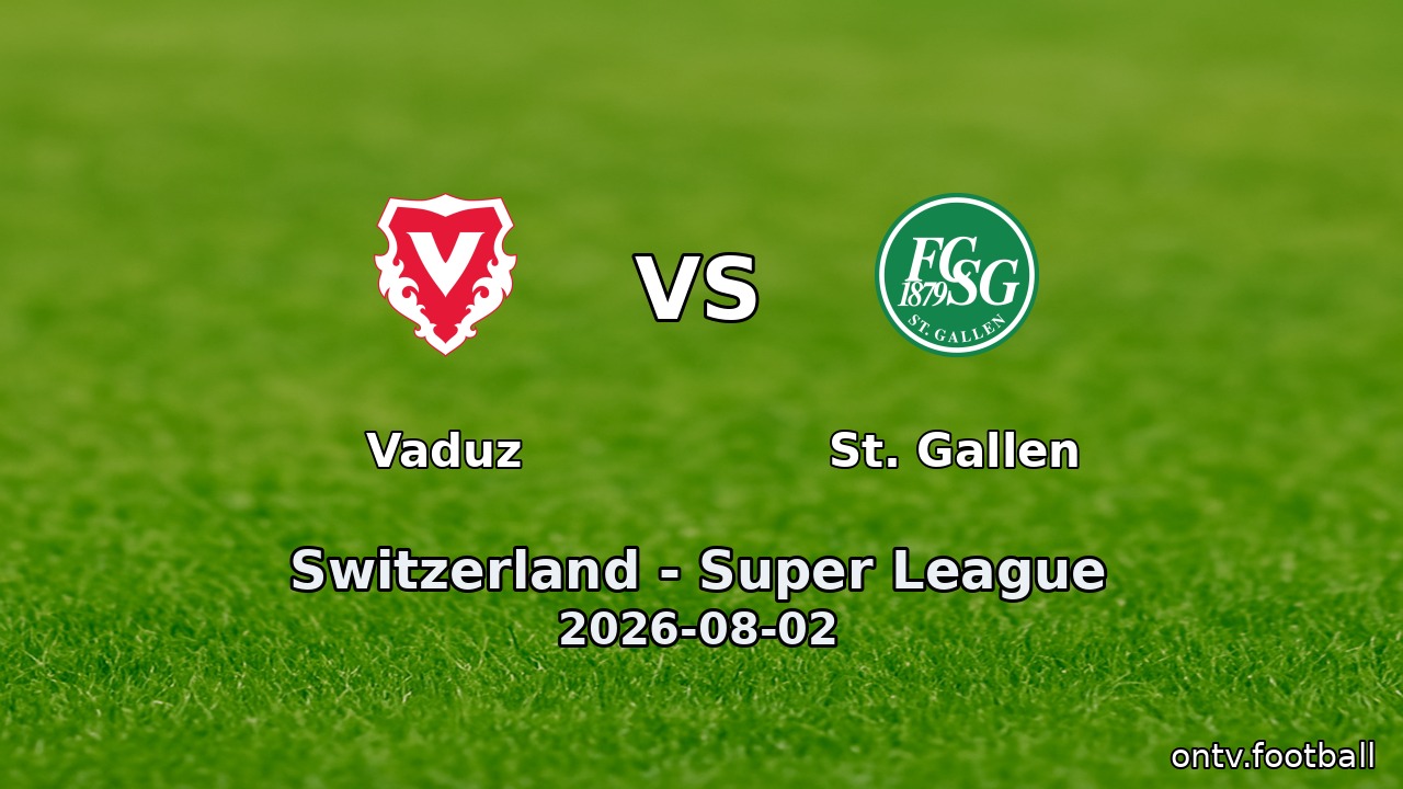 Vaduz vs St. Gallen