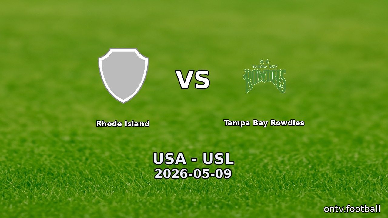 Rhode Island vs Tampa Bay Rowdies