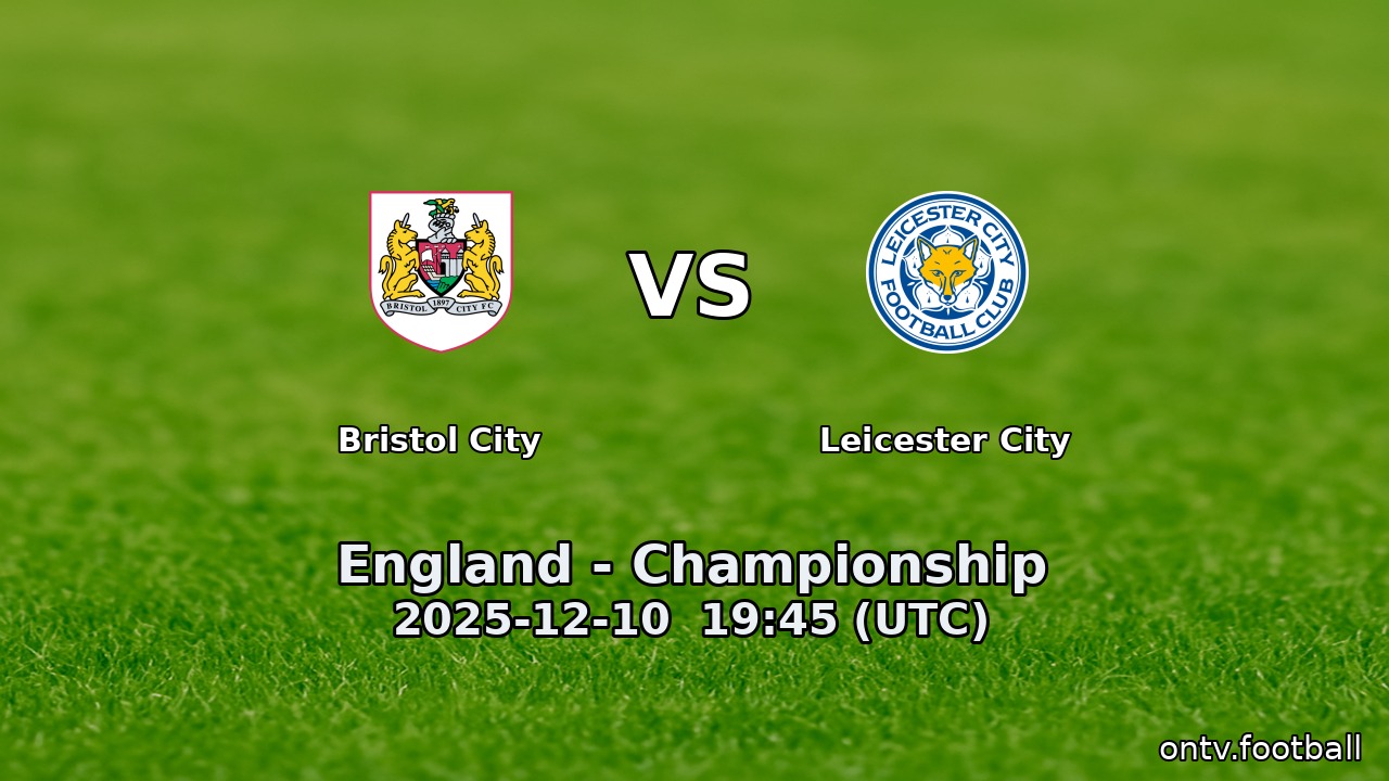 Bristol City vs Leicester City