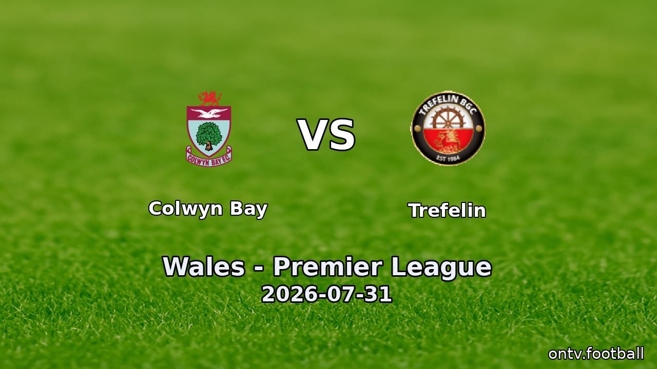 Colwyn Bay vs Trefelin