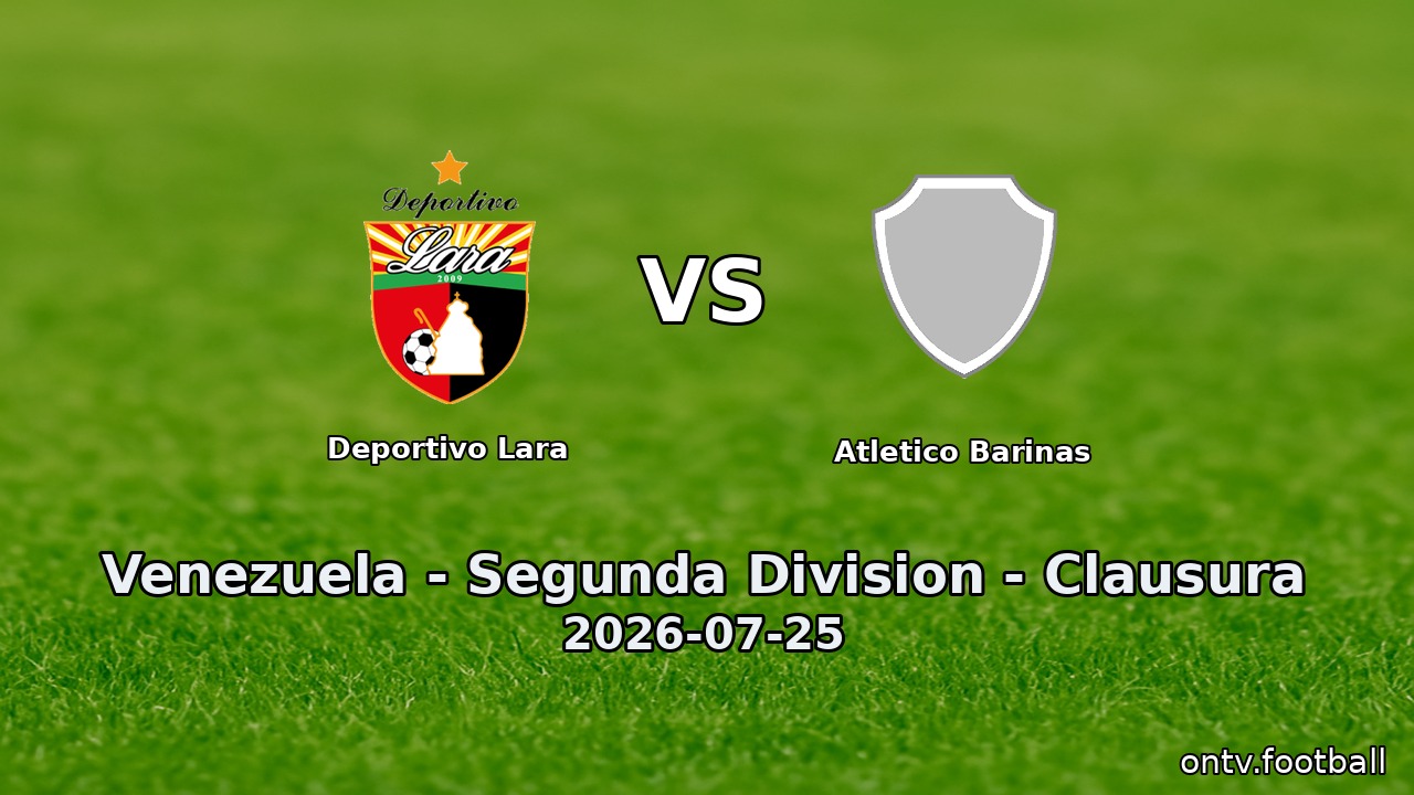 Deportivo Lara vs Atletico Barinas