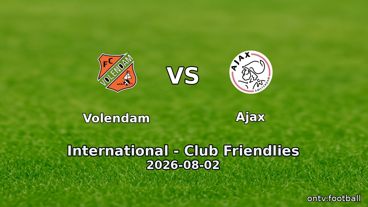 Volendam vs Ajax