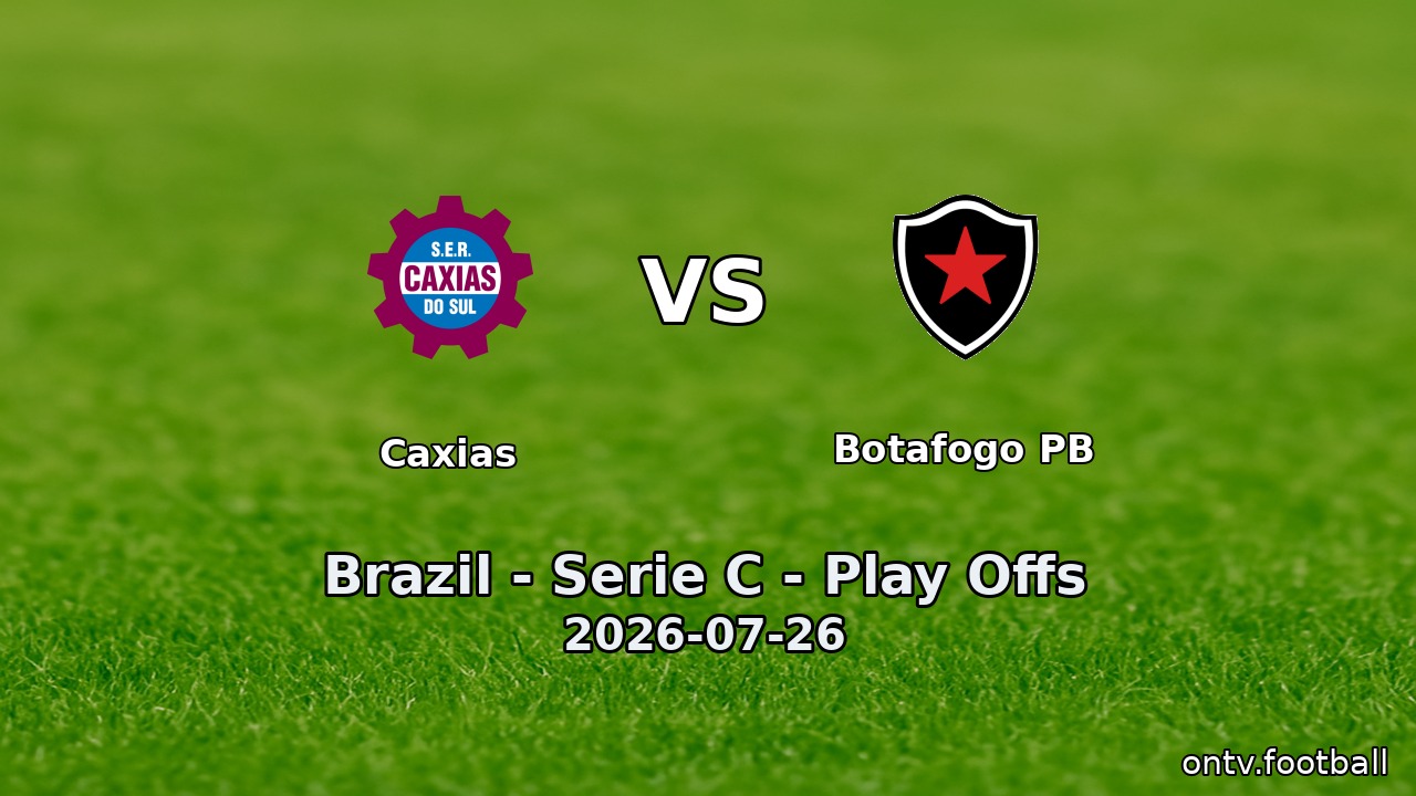 Caxias vs Botafogo PB