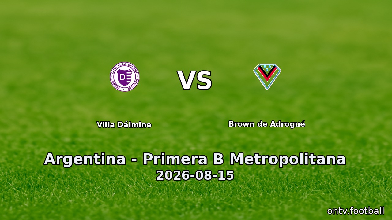 Villa Dálmine vs Brown de Adrogué