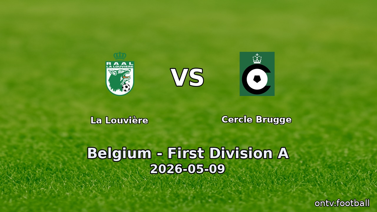 La Louvière vs Cercle Brugge