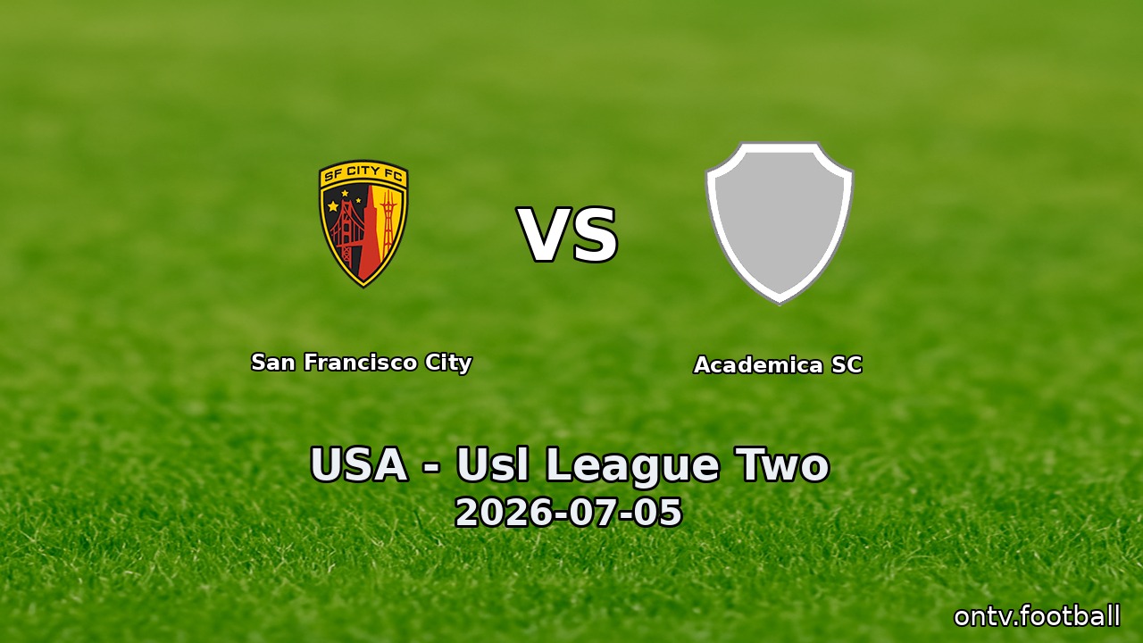 San Francisco City vs Academica SC