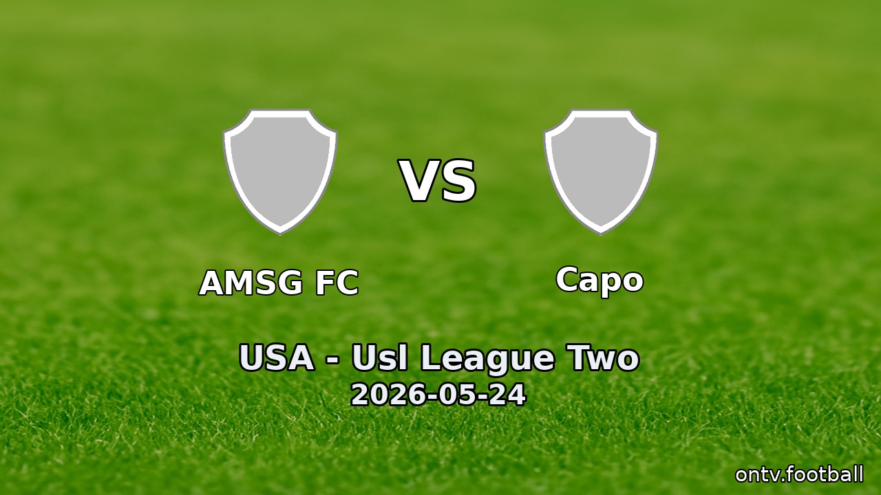 AMSG FC vs Capo