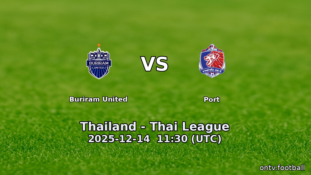 Buriram United vs Port
