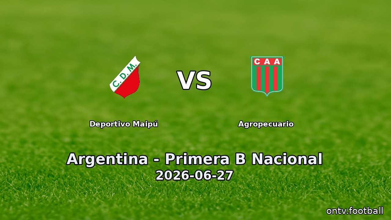 Deportivo Maipú vs Agropecuario