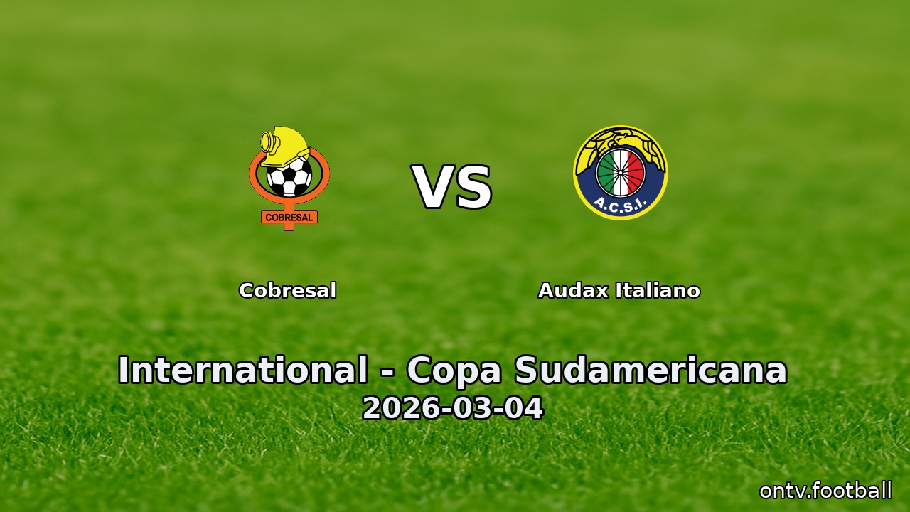 Cobresal vs Audax Italiano