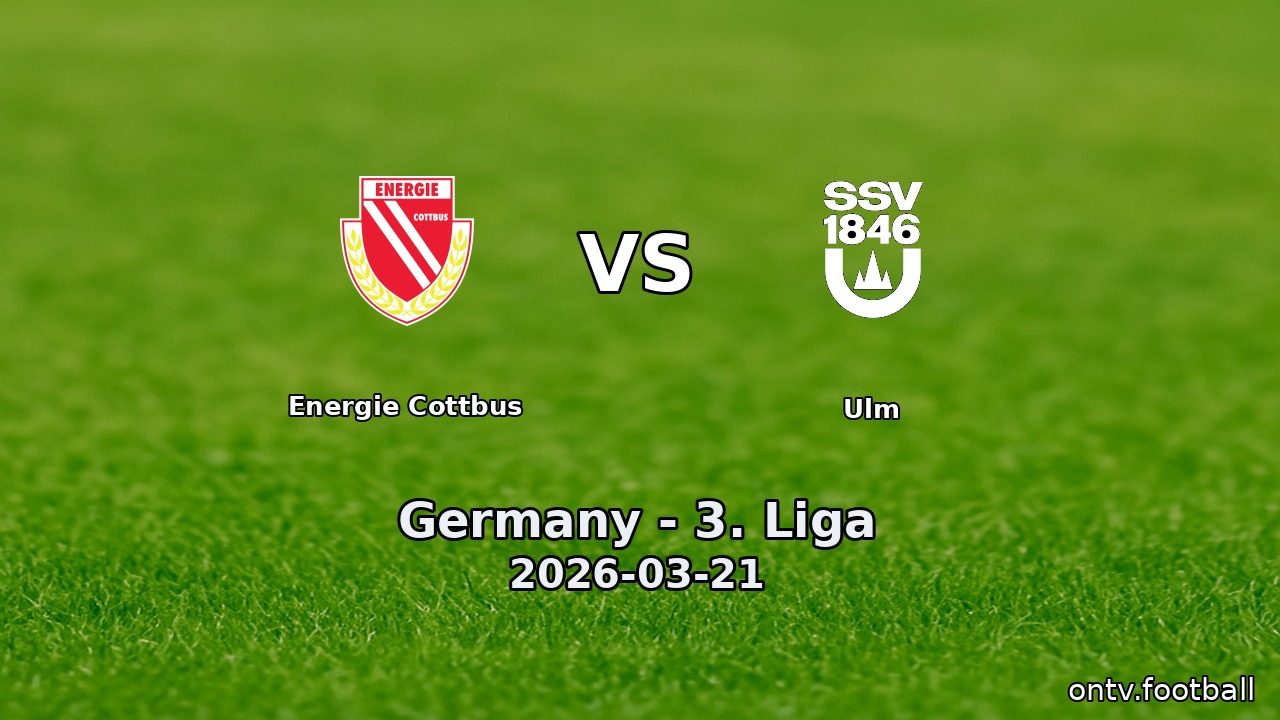 Energie Cottbus vs Ulm