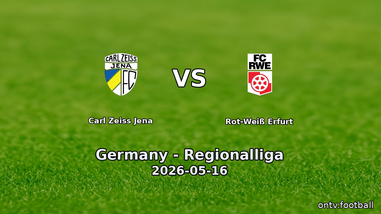 Carl Zeiss Jena vs Rot-Weiß Erfurt