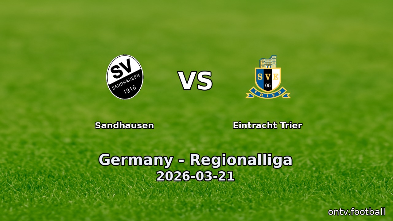 Sandhausen vs Eintracht Trier