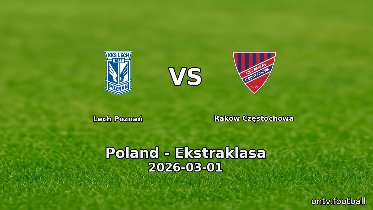 Lech Poznań vs Raków Częstochowa