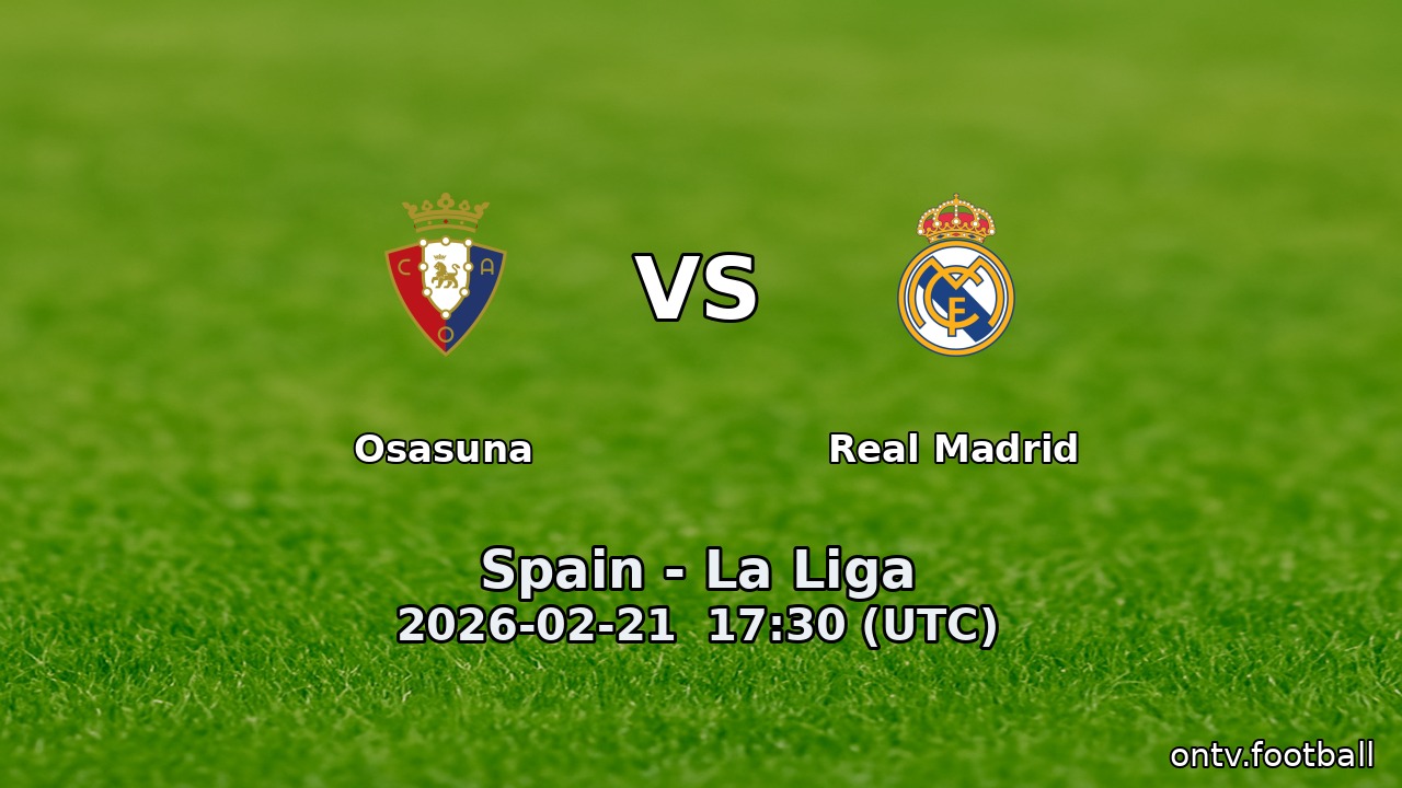 Osasuna vs Real Madrid