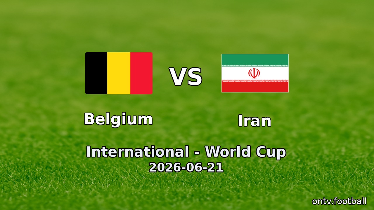 Belgium vs Iran