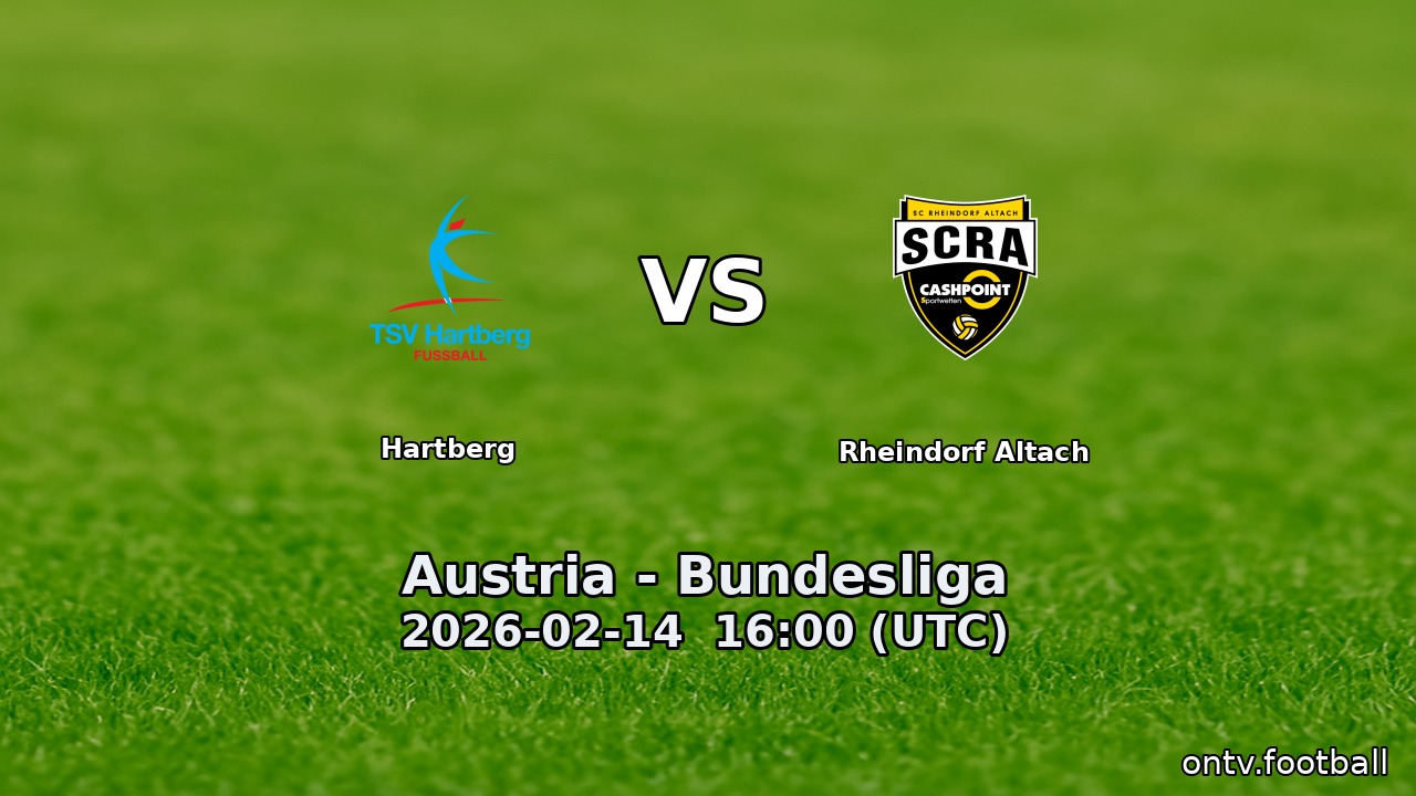 Hartberg vs Rheindorf Altach