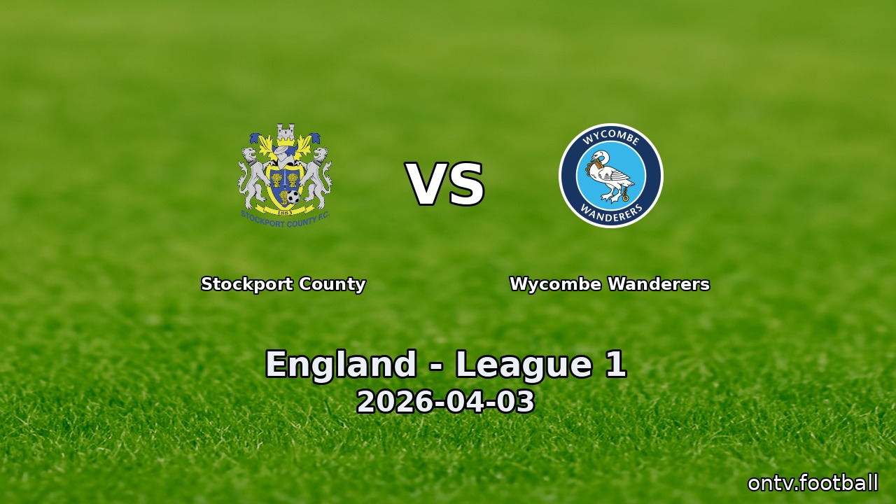 Stockport County vs Wycombe Wanderers