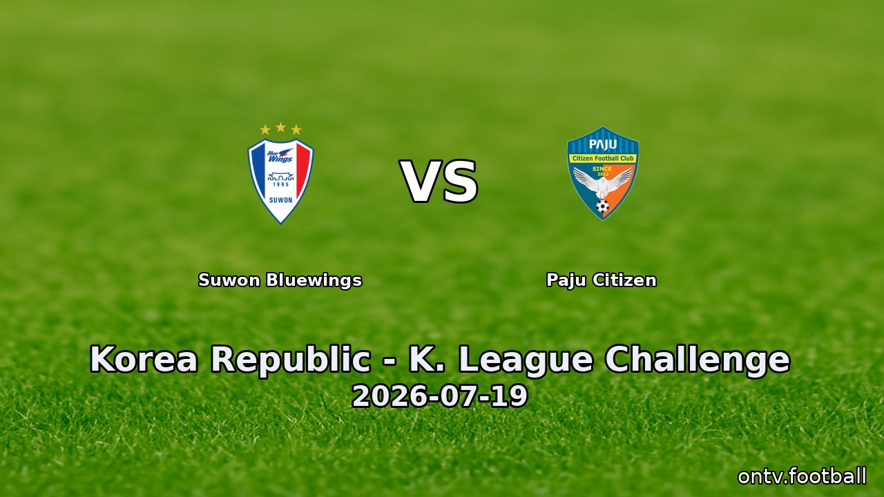 Suwon Bluewings vs Paju Citizen