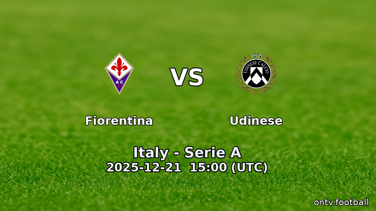 Fiorentina vs Udinese