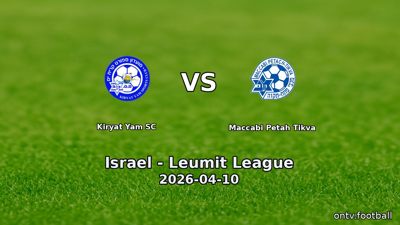Kiryat Yam SC vs Maccabi Petah Tikva