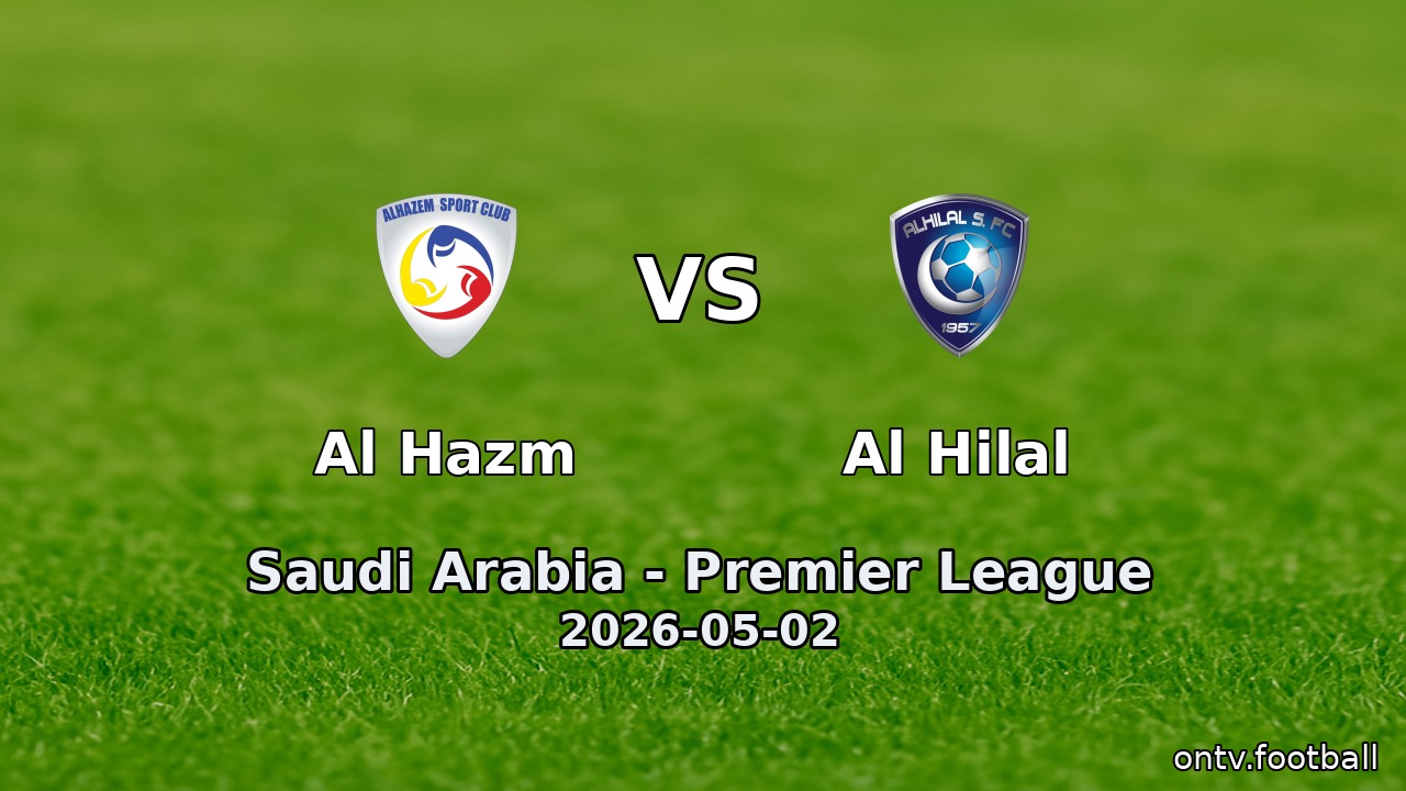Al Hazm vs Al Hilal