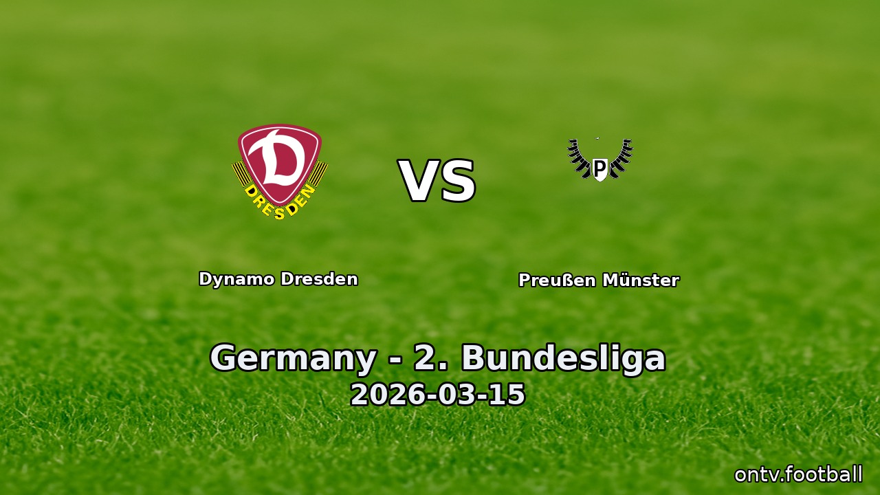 Dynamo Dresden vs Preußen Münster
