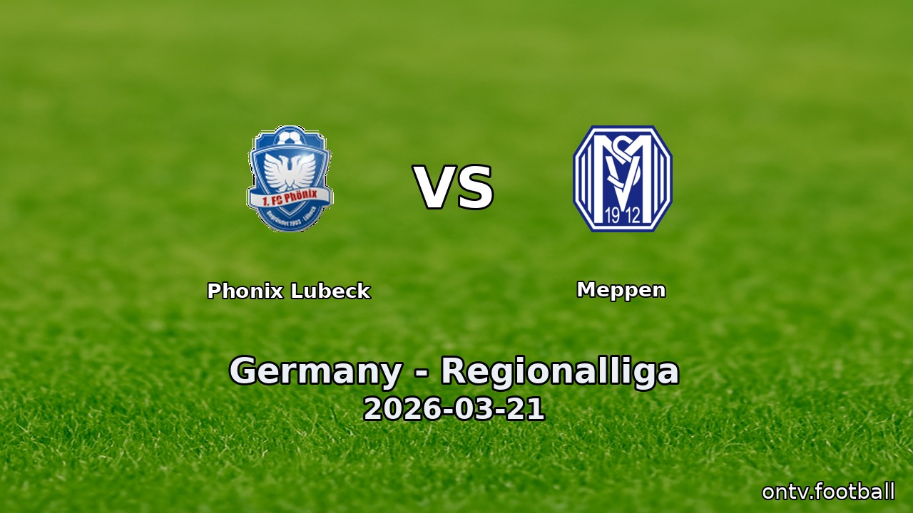 Phonix Lubeck vs Meppen