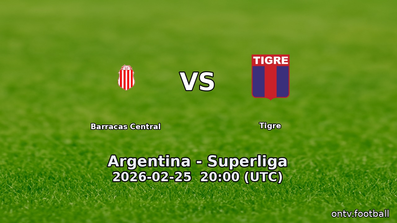 Barracas Central vs Tigre