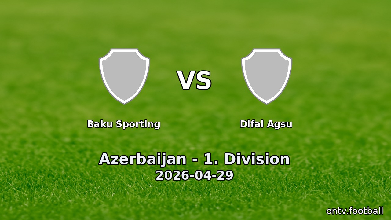 Baku Sporting vs Difai Agsu