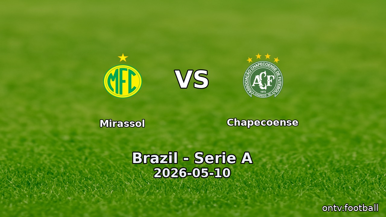 Mirassol vs Chapecoense