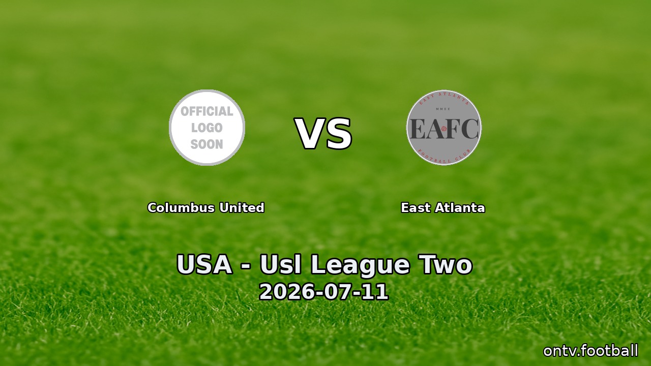 Columbus United vs East Atlanta
