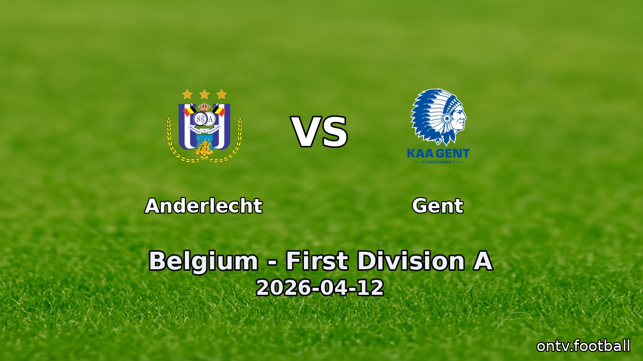 Anderlecht vs Gent