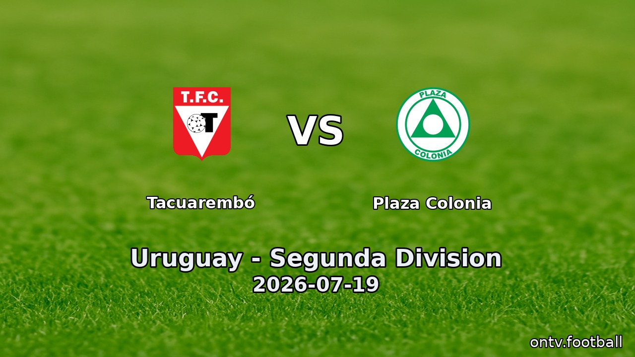 Tacuarembó vs Plaza Colonia