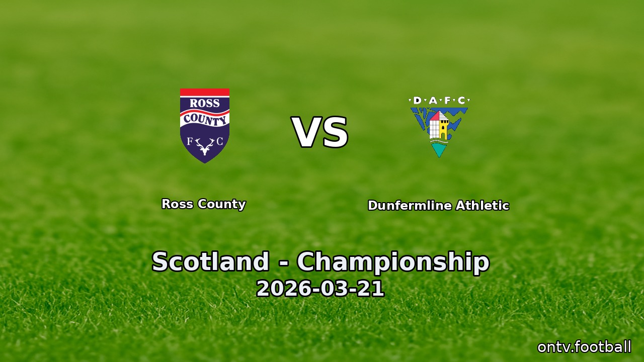 Ross County vs Dunfermline Athletic