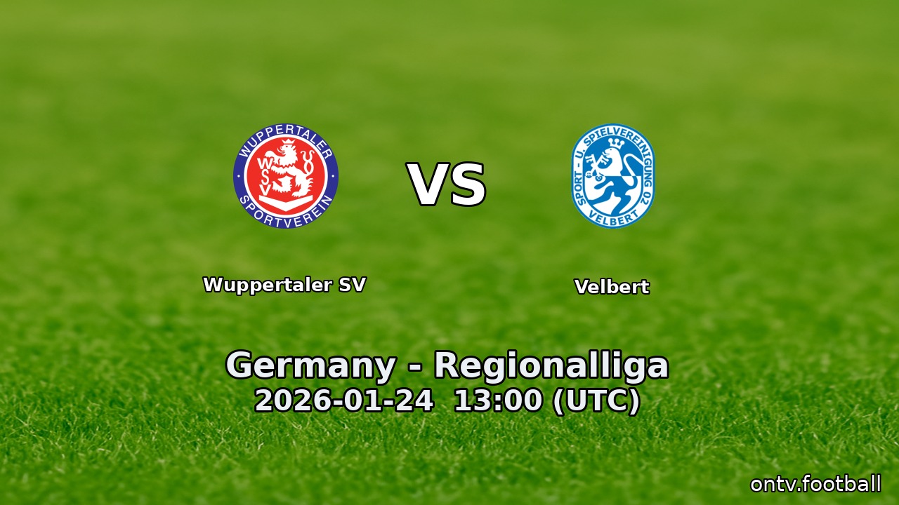 Wuppertaler SV vs Velbert