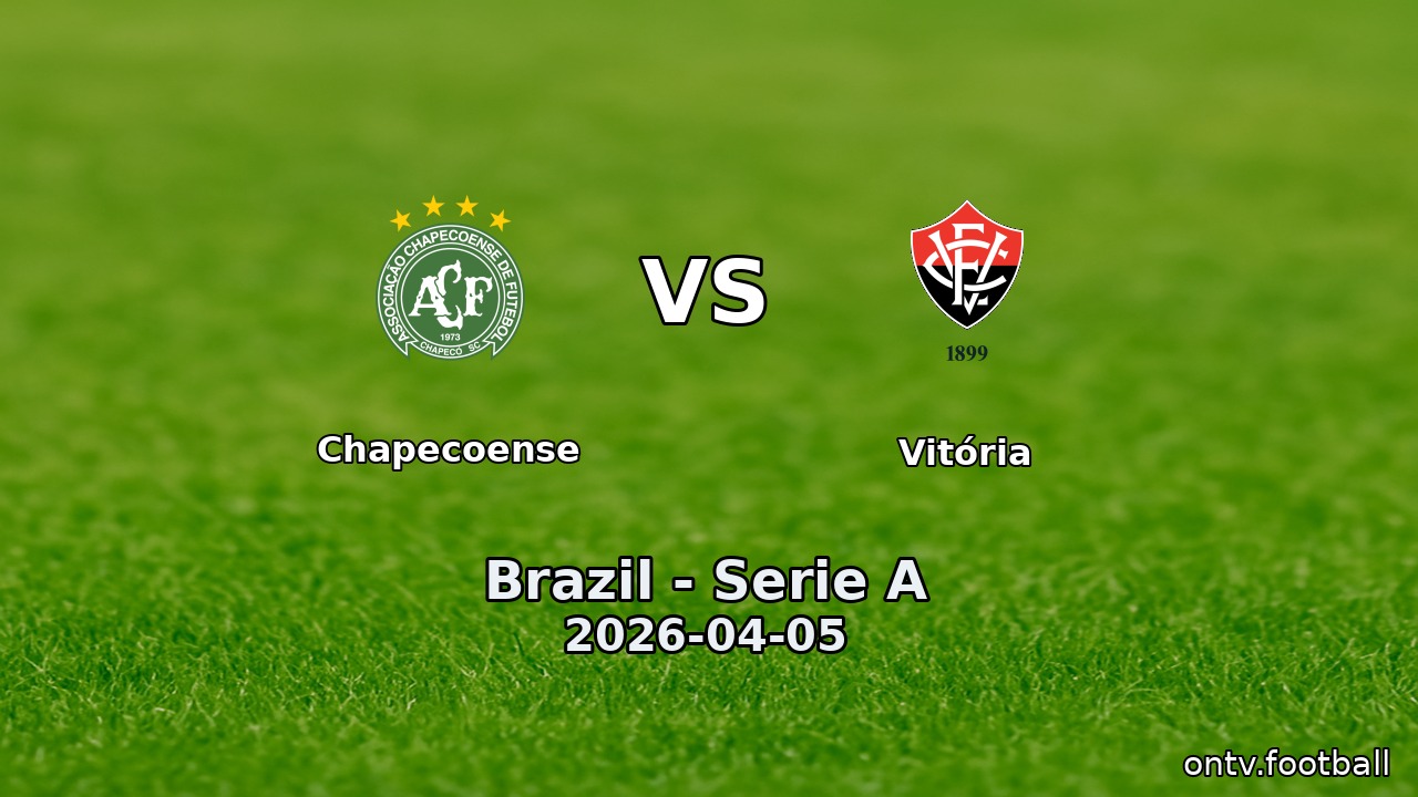 Chapecoense vs Vitória