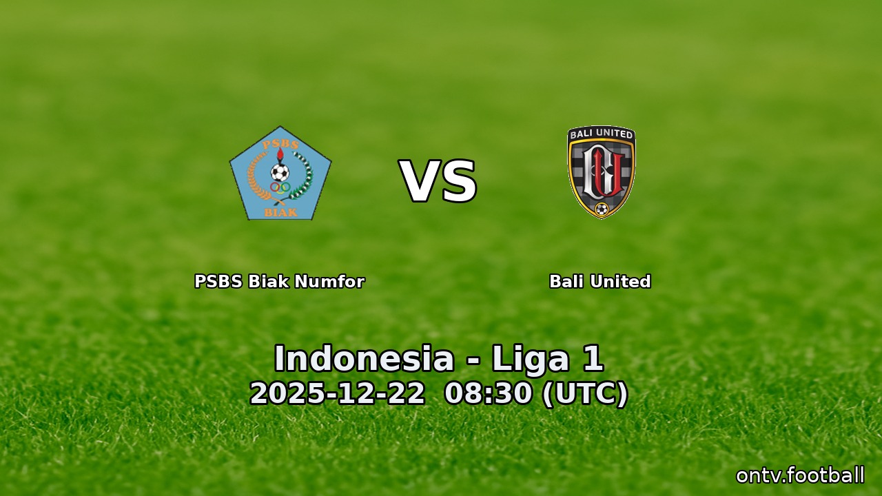 PSBS Biak Numfor vs Bali United