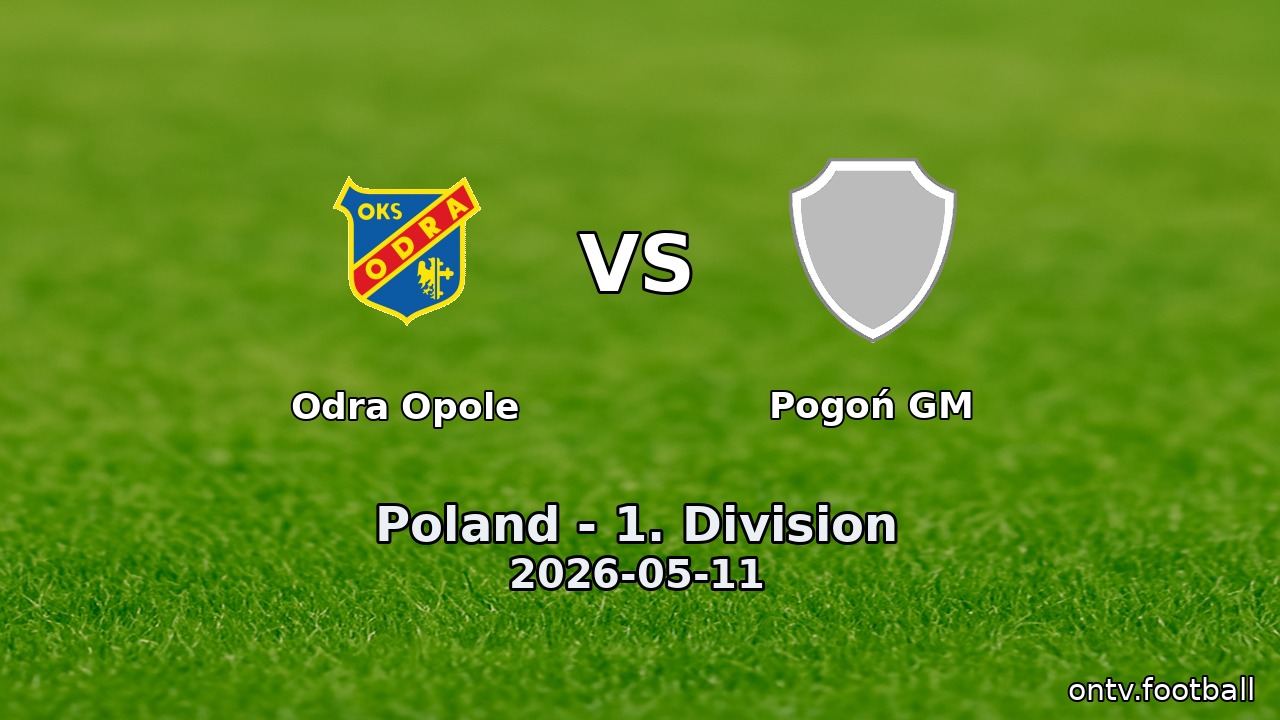 Odra Opole vs Pogoń GM