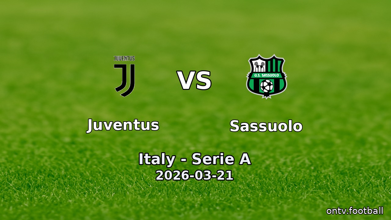 Juventus vs Sassuolo