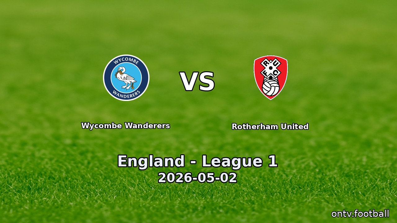 Wycombe Wanderers vs Rotherham United
