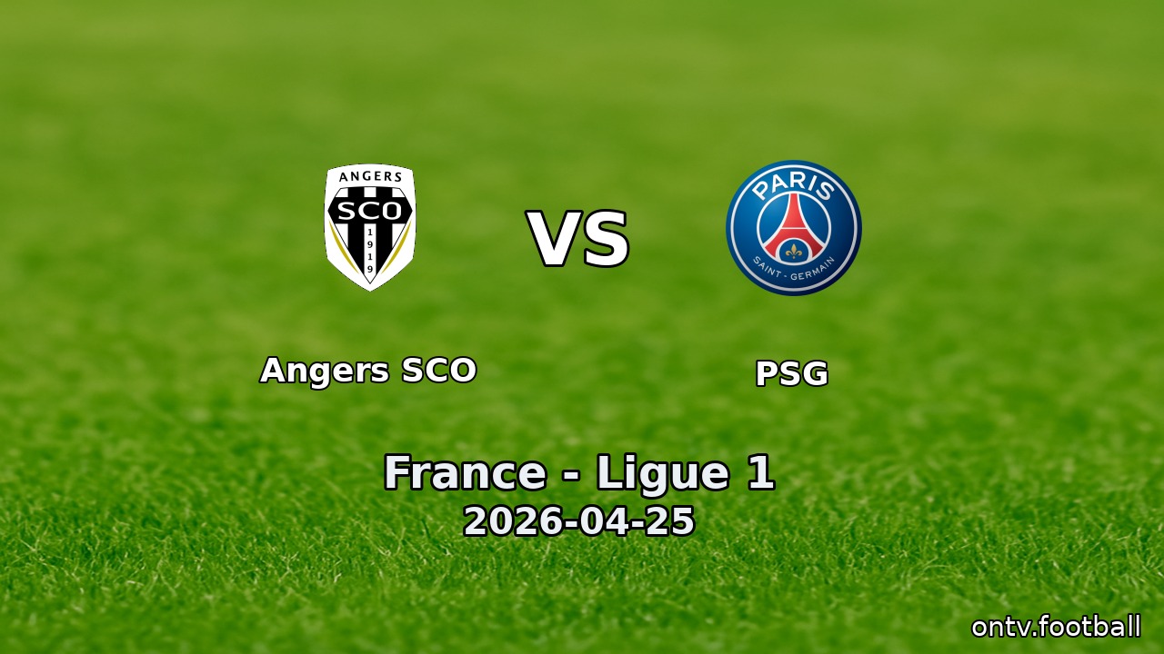 Angers SCO vs PSG