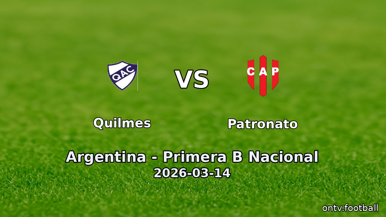 Quilmes vs Patronato