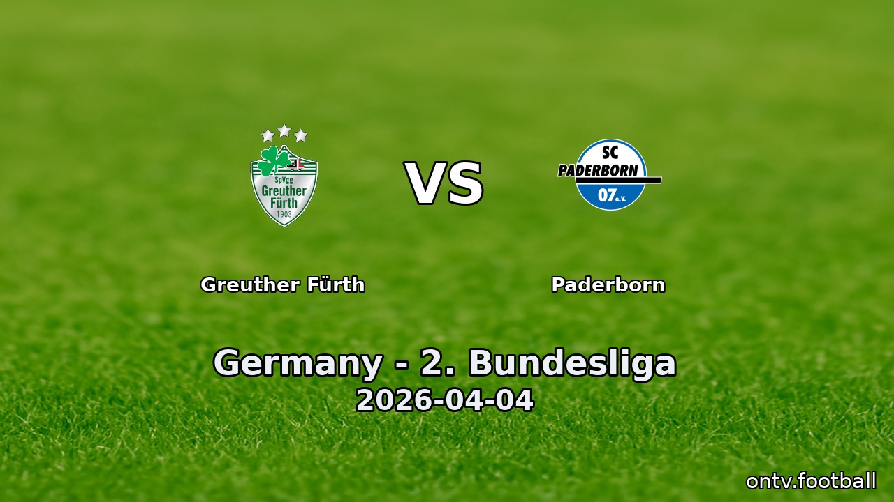 Greuther Fürth vs Paderborn
