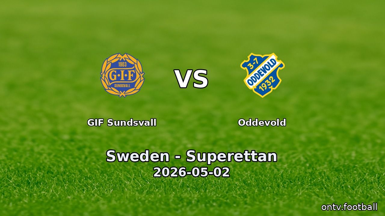GIF Sundsvall vs Oddevold