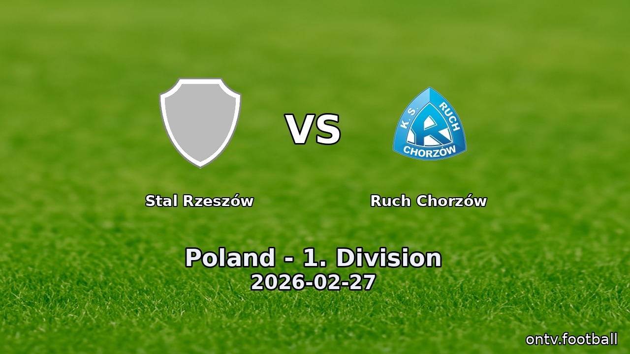 Stal Rzeszów vs Ruch Chorzów